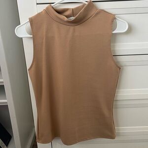 Sleeveless Tan Top